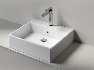 BOX 50 - Rectangular countertop washbasin by Edoné by Agorà - view 2
